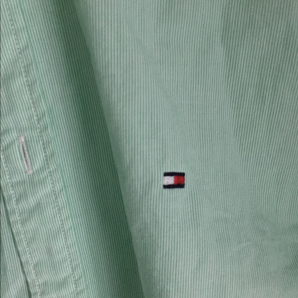 TOMMY HILFIGER mint button up shirt New York - Picture 3 of 5